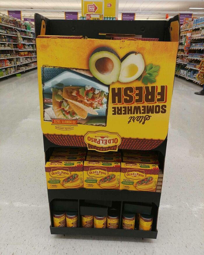 Messy taco display 