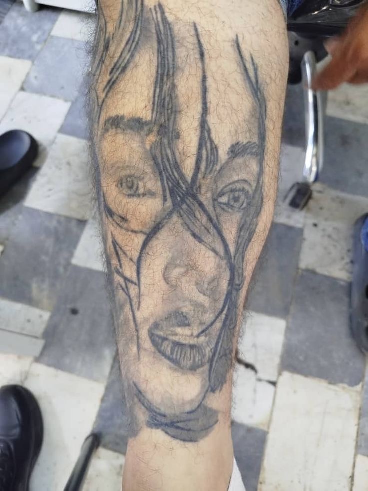 Woman With Hair Covering Her Face