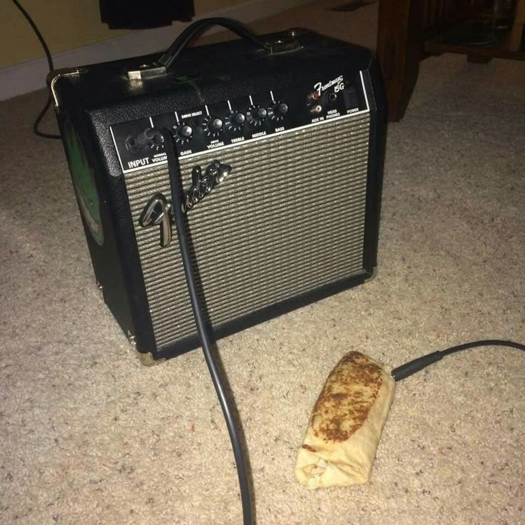 Someone Plugged a Burrito Into an Amplifier