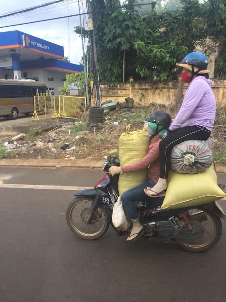 Motorcycle Packed With Bags