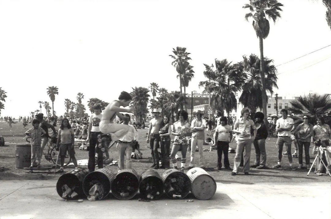 Leaping the trash can