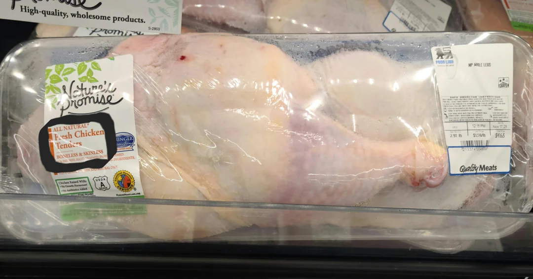 Fresh chicken tenders