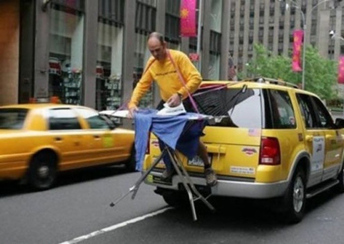Taxi Ironing Clothes