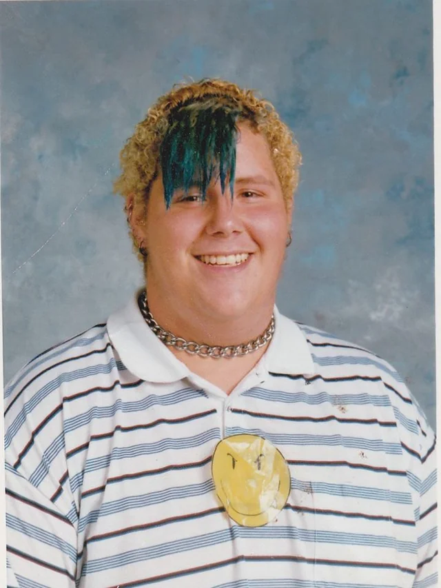 Frosted tips look
