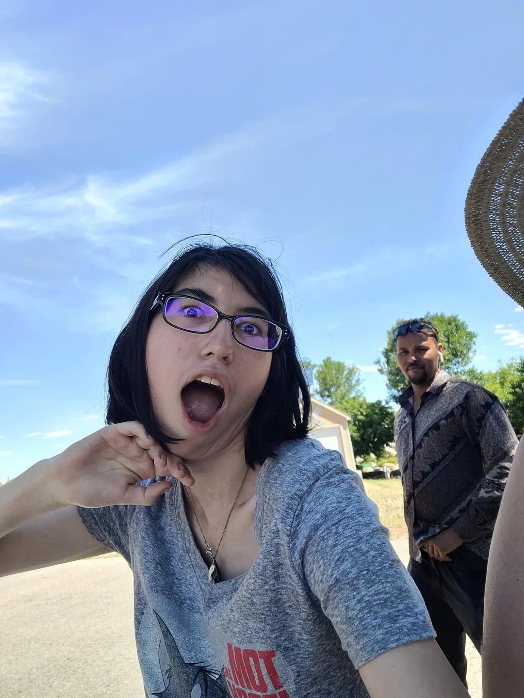 Selfie with strangers