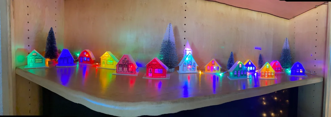 Miniature “Christmas villages”