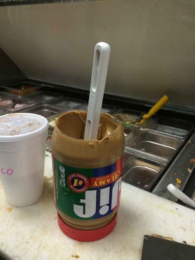 Peanut Butter Jar Opened On the Wrong Side