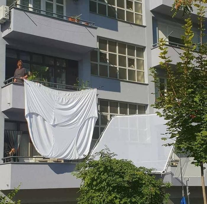 Giant Underwear Hung Out to Dry