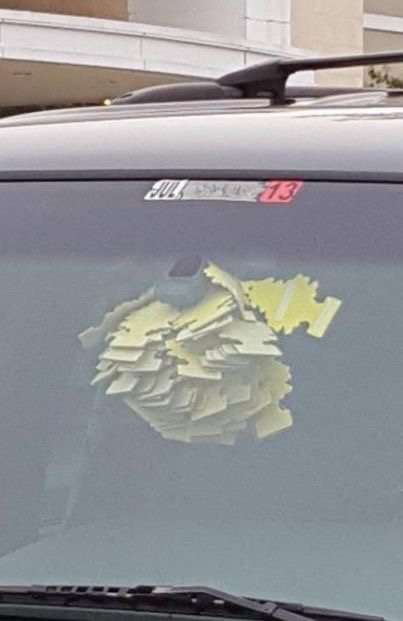 Car Stuffed With Dozens of Air Fresheners