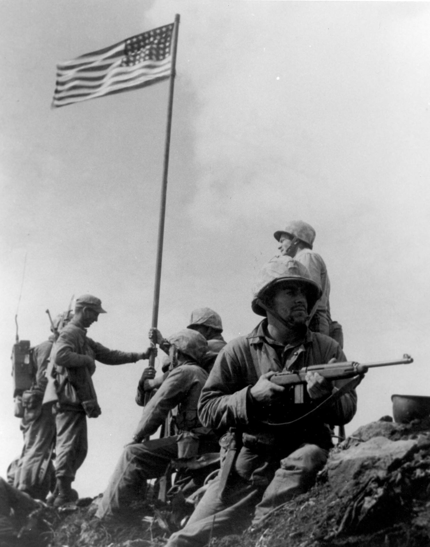 Raising the First Flag on Iwo Jima, 1945
