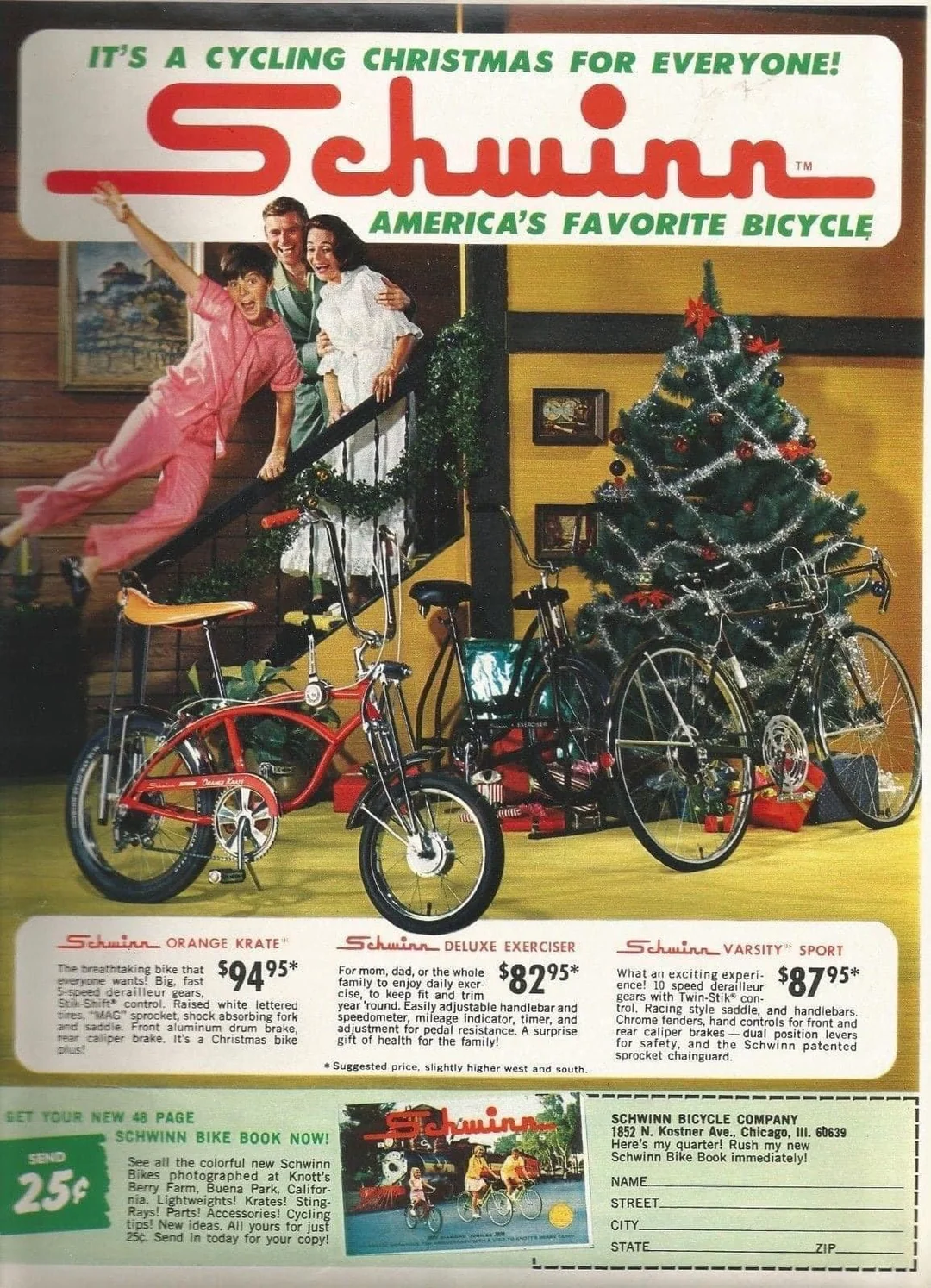 Christmas bicycles