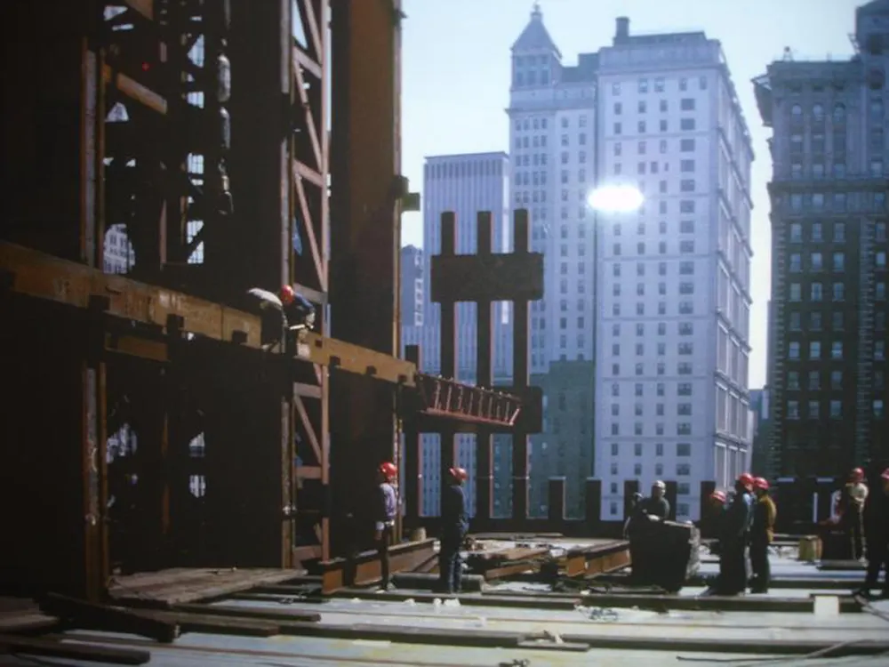 Ironworkers securing everything