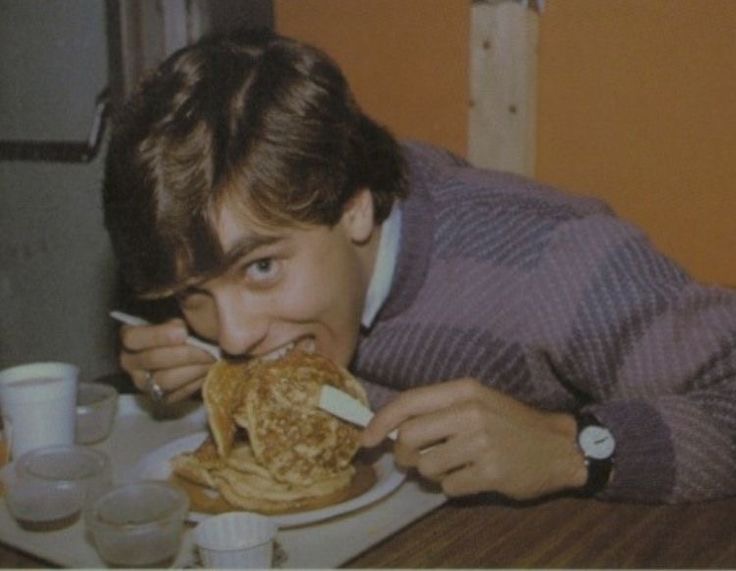 Guy Eating Pancakes