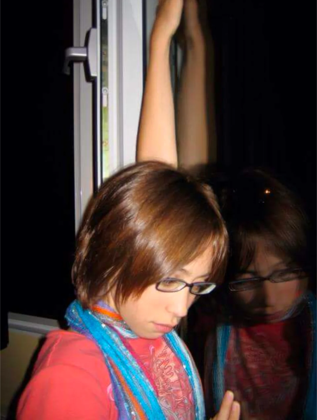 Staring at her reflection