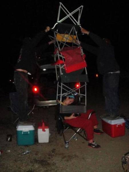Camping jenga