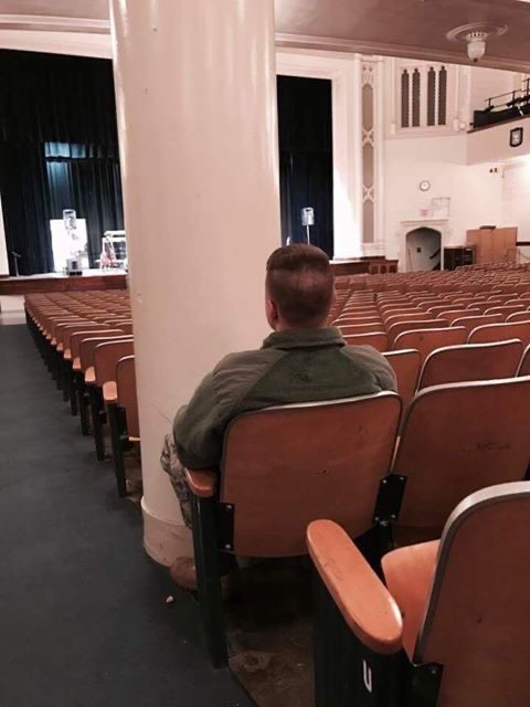 Chair Facing A Column