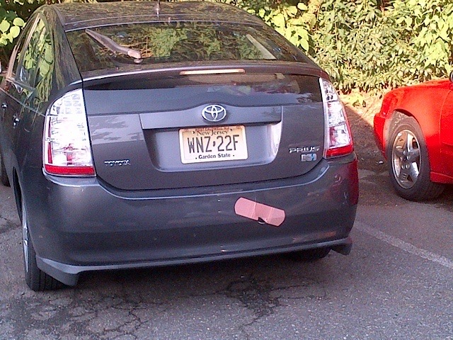 Broken Car Fixed With a Band-Aid