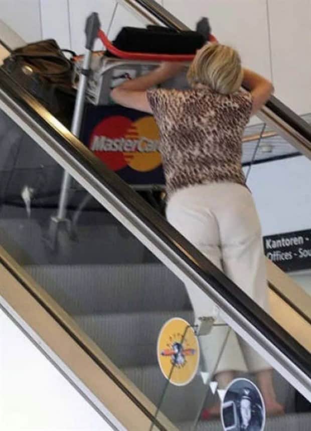 Escalator doing the most