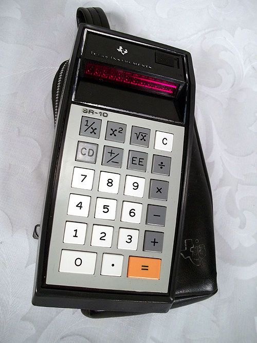 The first handheld consumer calculators with memory functions hit the market