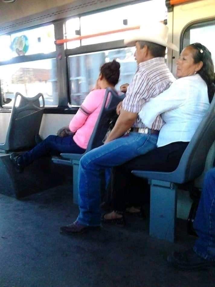 Man Sitting on His Wife’s Lap