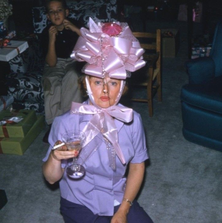 Woman Wearing an Oversized Bow