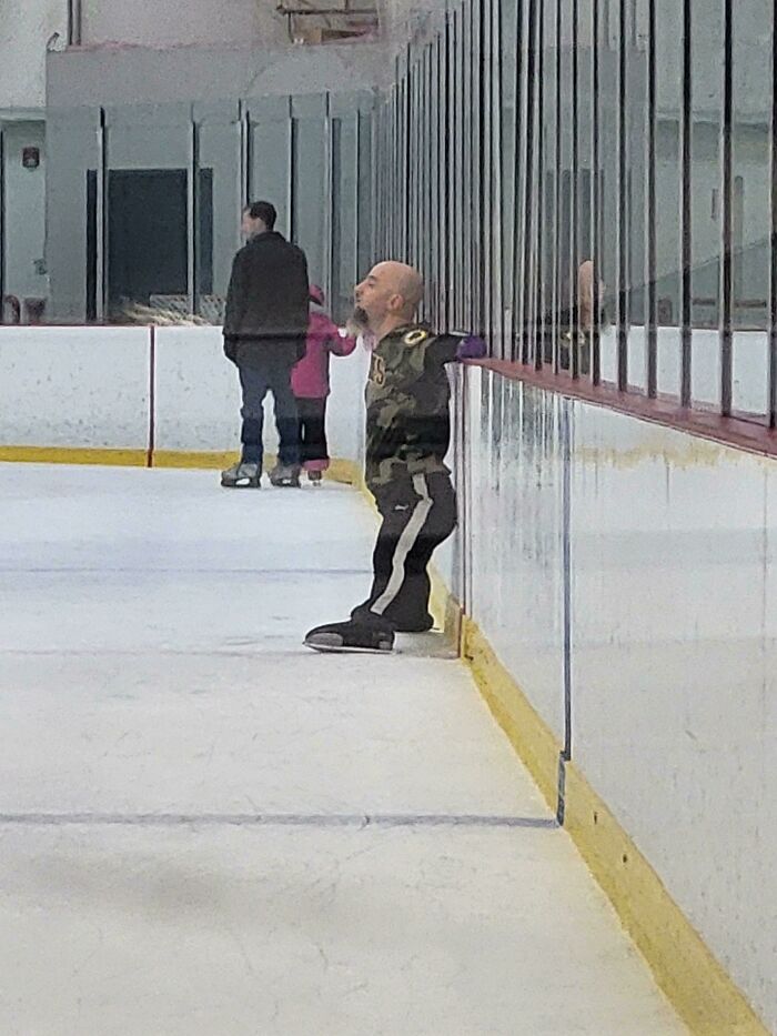 "Not a small guy on ice"