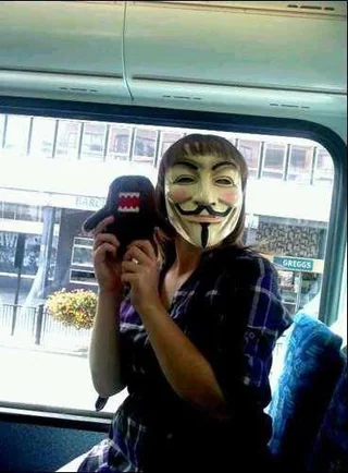 "Who told me I could get on the bus like this"