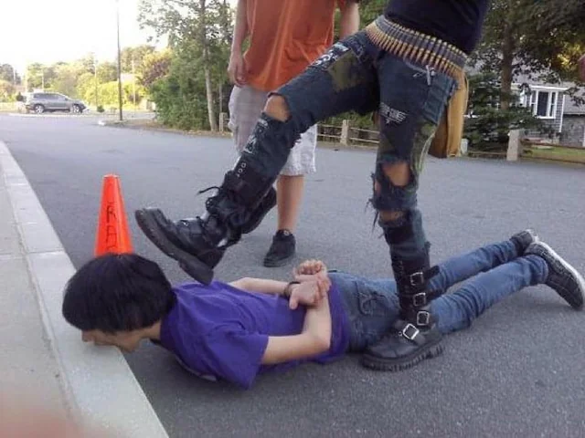 Acting out an action scene