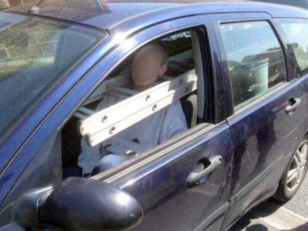 Ladders as a seatbelt