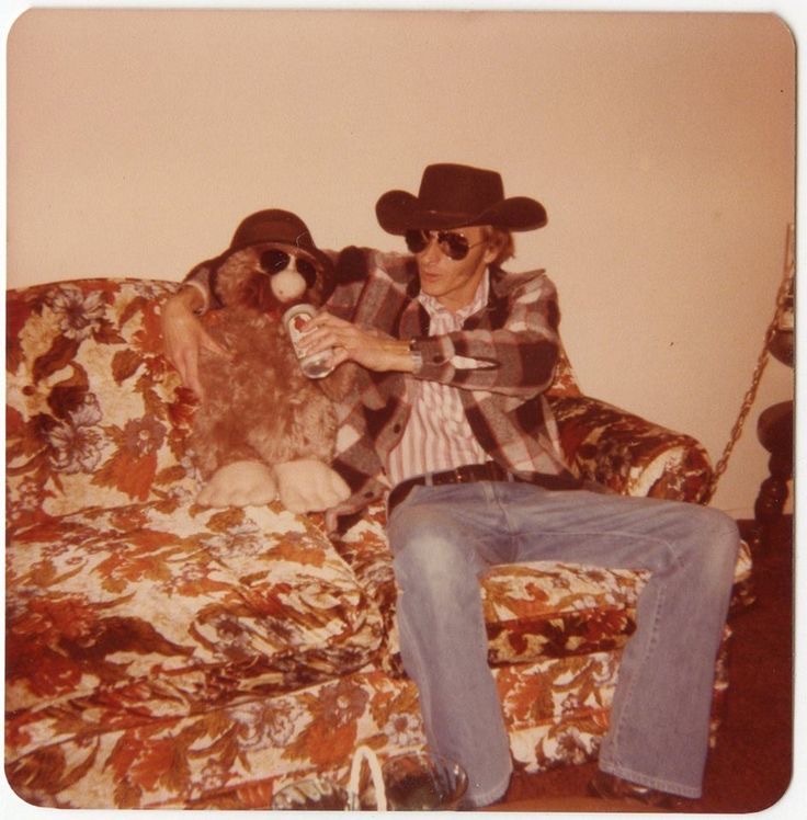 Man Dressed Cowboy-Style