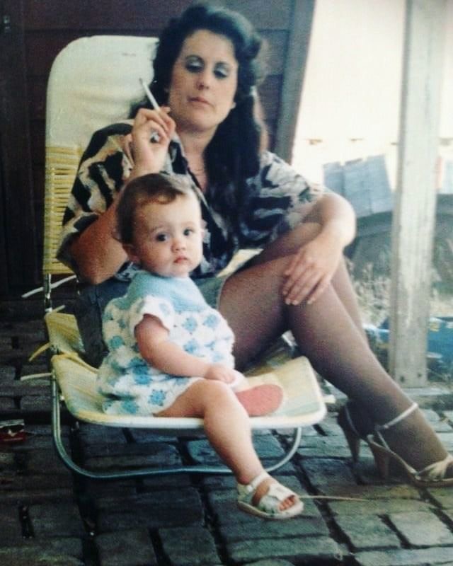 Mom Smoking Near a Baby