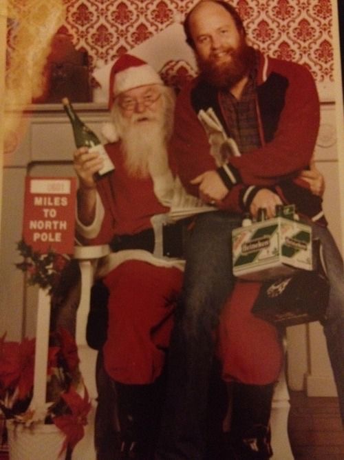 Two Grown Men, One Very Awkward Santa Moment