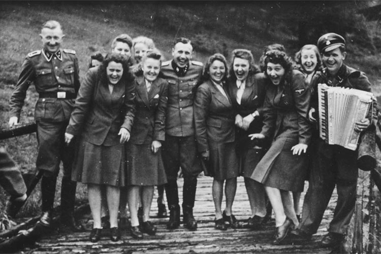 Guards and staff at Auschwitz
