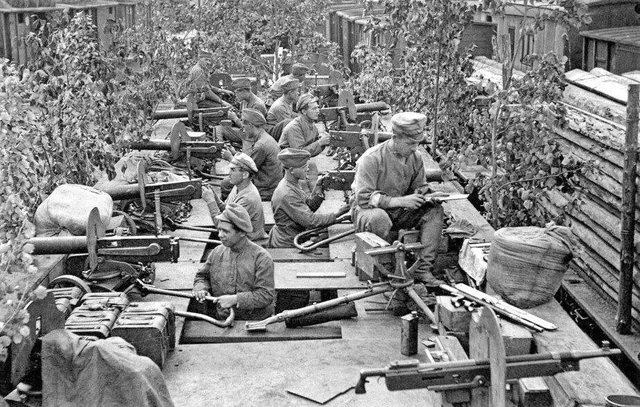 During the Russian civil war, 1918