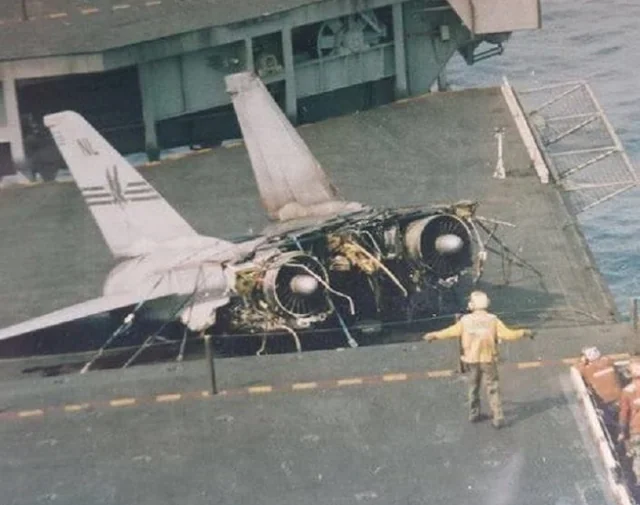 F-14 having a very bad day