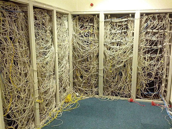 Cable management gone wrong