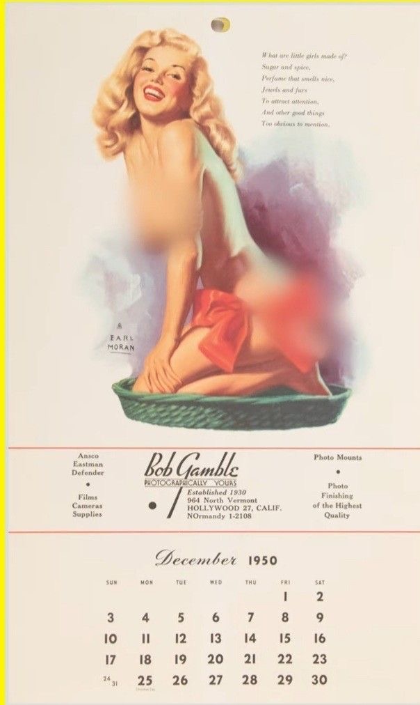 Marilyn Monroe’s Calendar Controversy (1952)