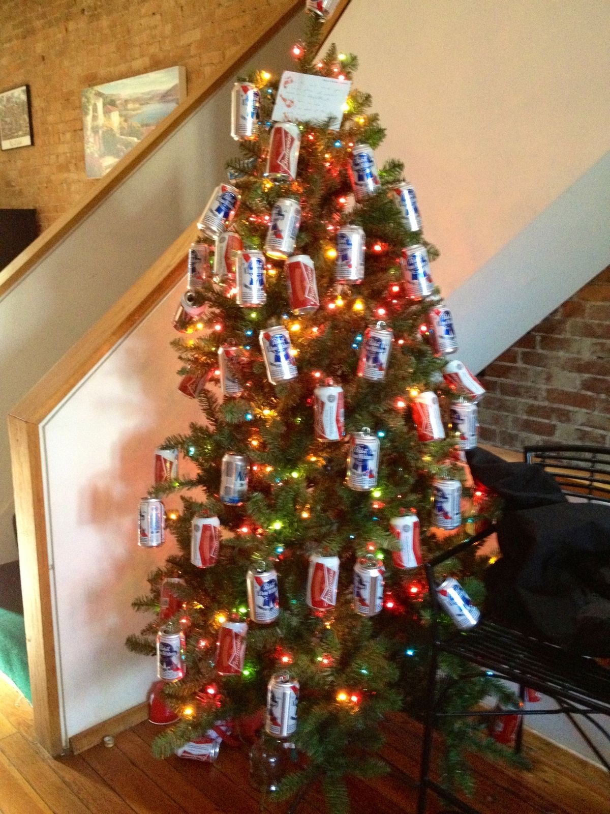 Another Beer Can Christmas Tree