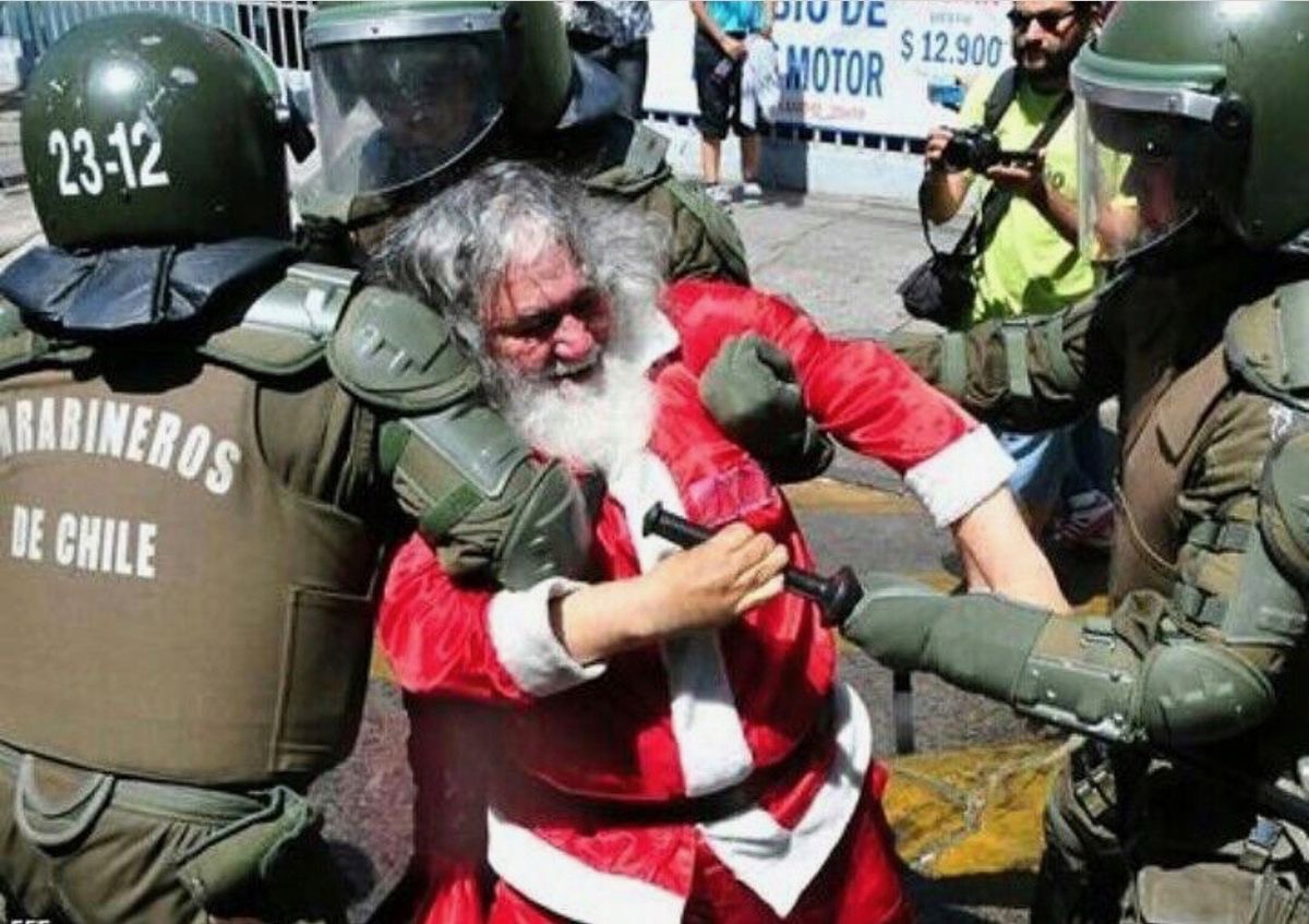 Santa Being Arrested