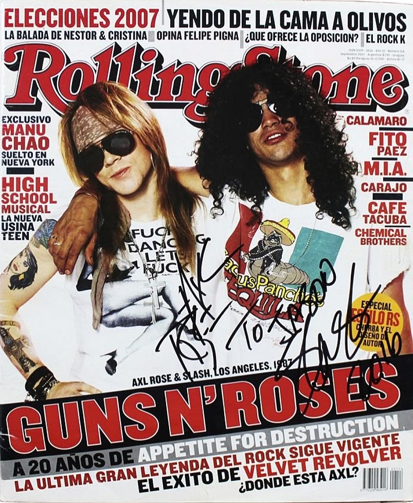 2007 Axl Rose and Slash