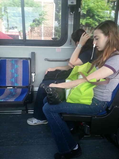 Girl Rides the Bus with a Tampon in Her Nose