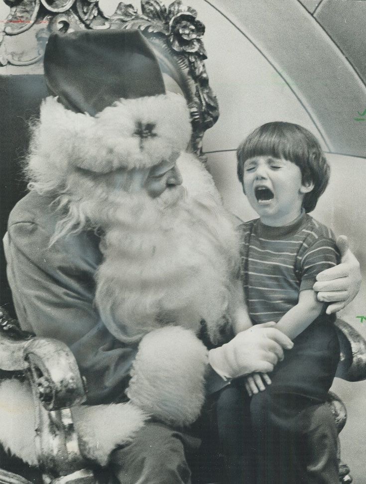 Crying Kid on Santa’s Lap