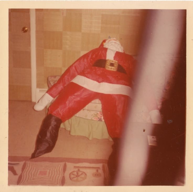 Santa Asleep on the Bed