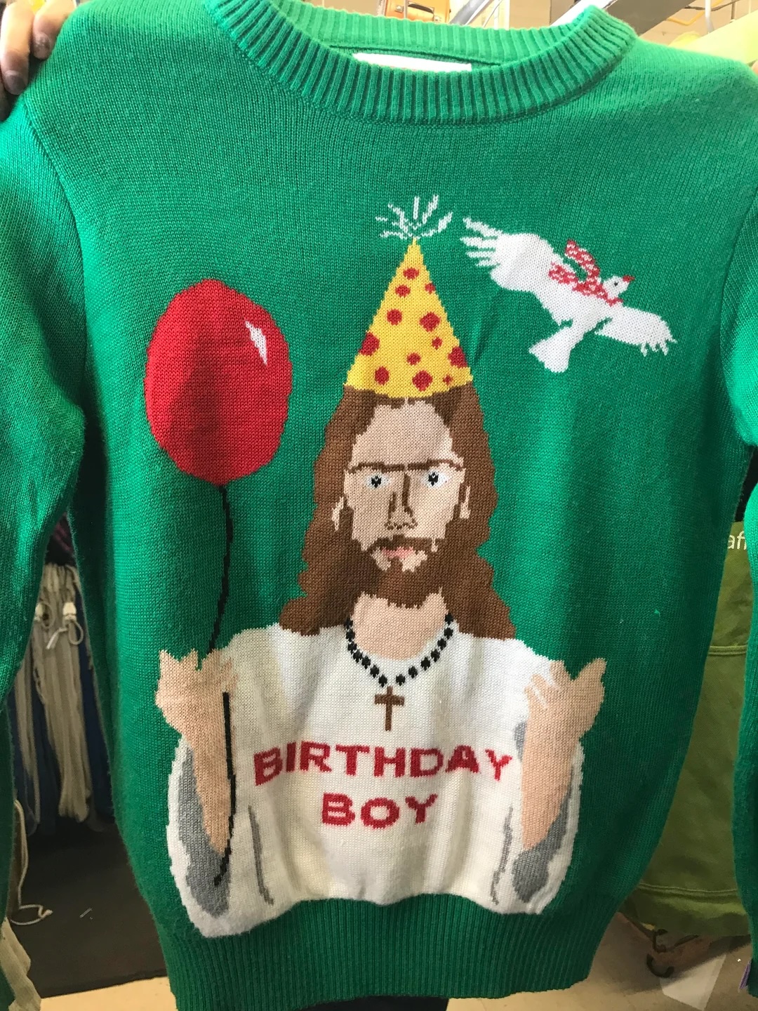 Jesus' birthday sweater
