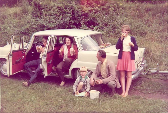 Countryside picnic in the '60s