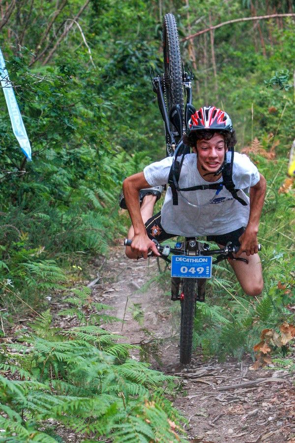 Kid About to Flip Headfirst Off His Bicycle