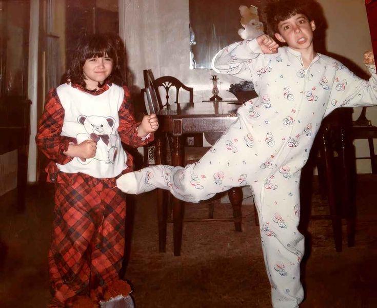 Brother About to Push His Sister