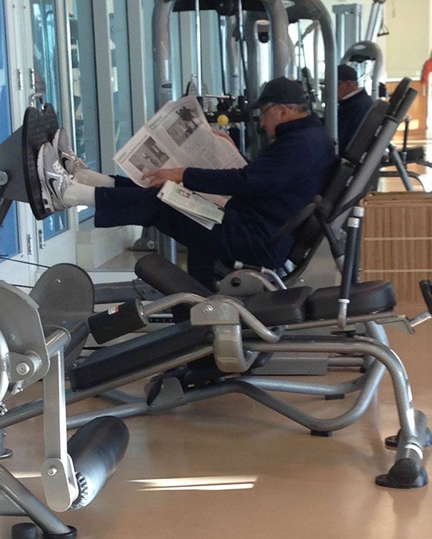 Man Reading the Newspaper