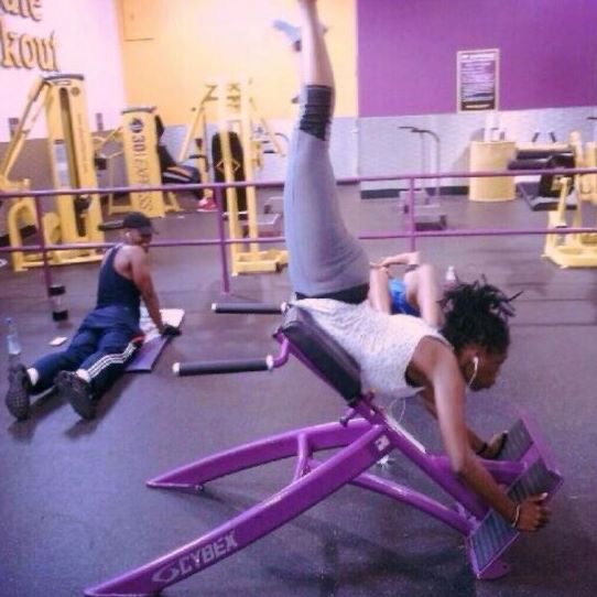 Woman Striking a Very Strange Pose