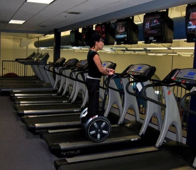 Two-Wheel Scooter on a Treadmill